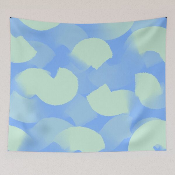 Item preview, Blue and Green, Wavy, Abstract, Brush Strokes designed and sold by OneThreeSix.
