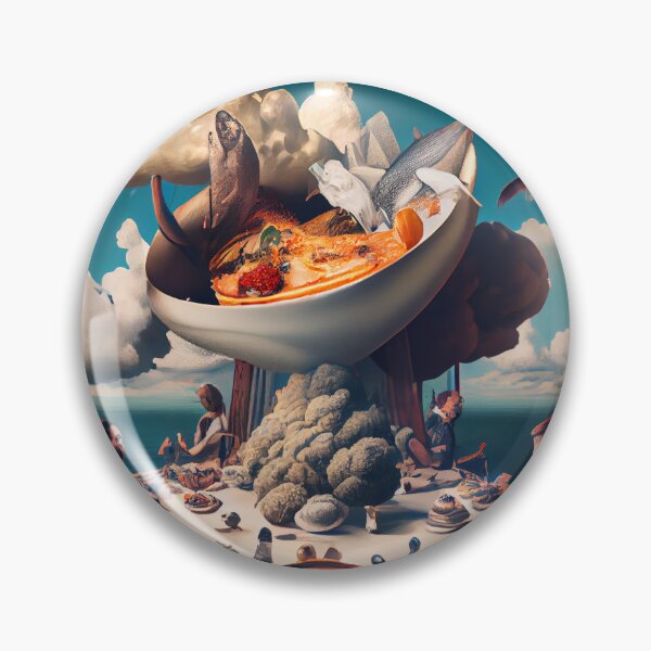 Item preview, A Surreal Feast Digital Painting designed and sold by CodeAndColors.