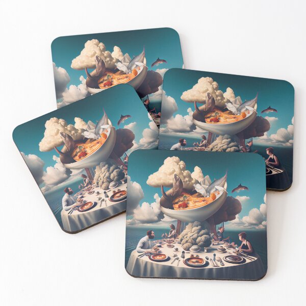 Item preview, A Surreal Feast Digital Painting designed and sold by CodeAndColors.