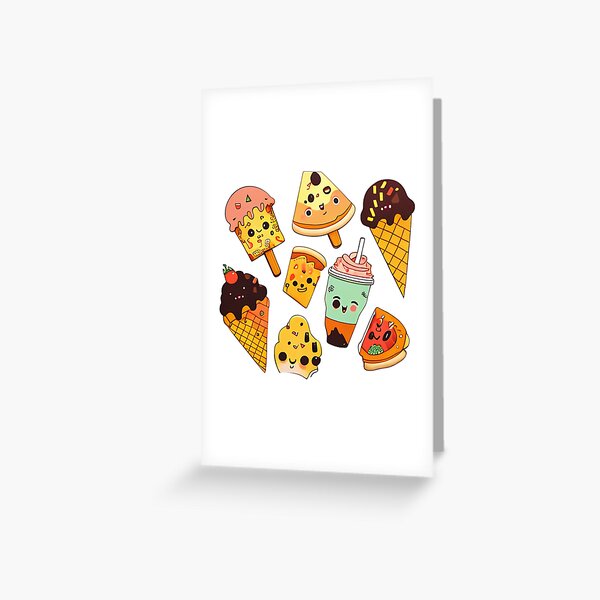 Item preview, #3 Cute happy food sticker pack designed and sold by KawaiiFoodArt.