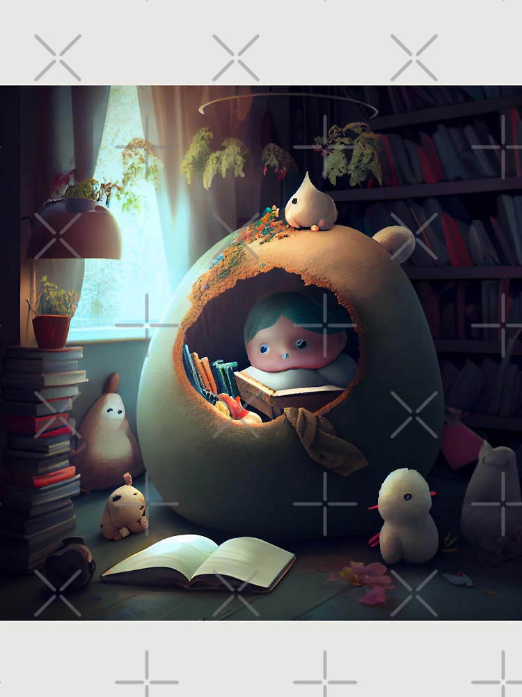 Thumbnail 6 von 6, Premium Oversized Pullover, Sweet Nook Digital Painting designt und verkauft von CodeAndColors.