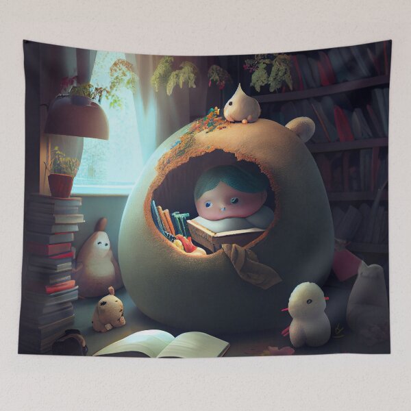 Item preview, Sweet Nook Digital Painting designed and sold by CodeAndColors.