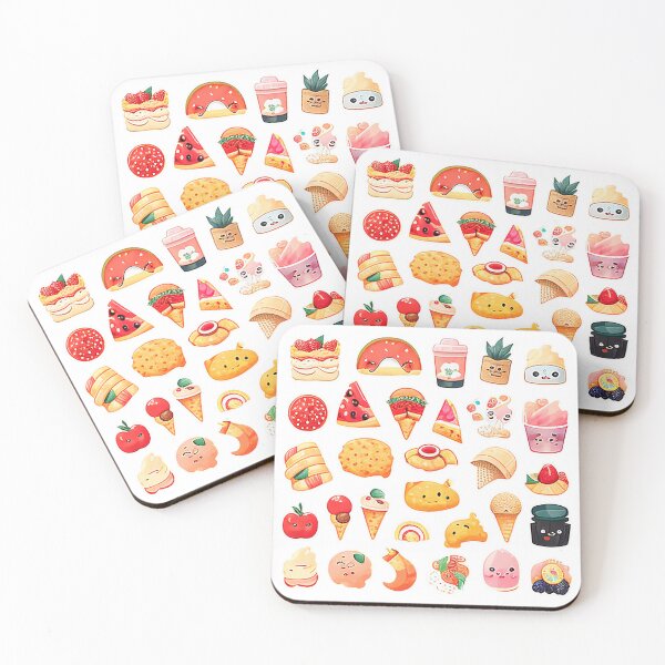 Artikelvorschau, #4 Niedliches „Happy Food“-Stickerpaket entworfen und verkauft von KawaiiFoodArt.