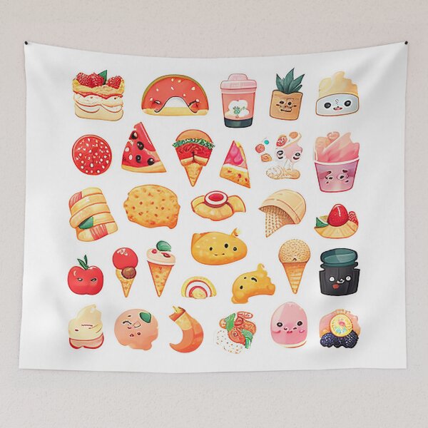 Artikelvorschau, #4 Niedliches „Happy Food“-Stickerpaket entworfen und verkauft von KawaiiFoodArt.