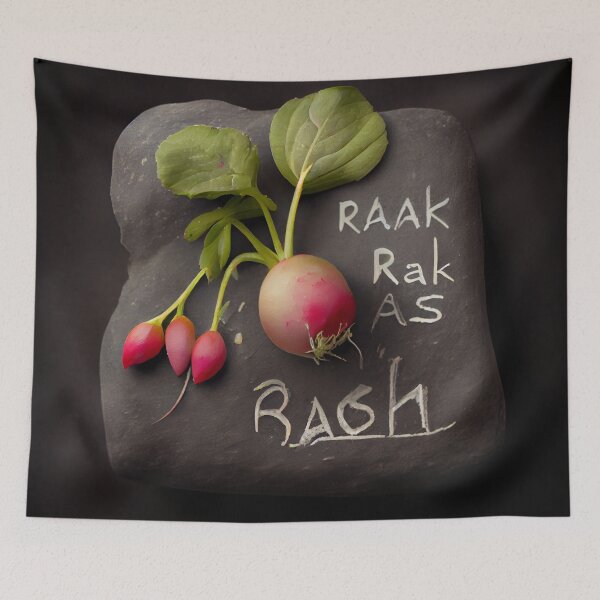 Item preview, Radish Haiku on Slate Digital Painting designed and sold by CodeAndColors.
