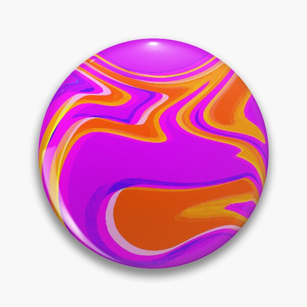 Item preview, Orange and Neon Purple Tones Marble Pattern Design designed and sold by theprintedclub.