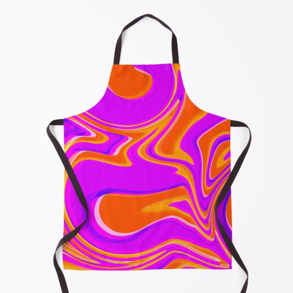 Item preview, Orange and Neon Purple Tones Marble Pattern Design designed and sold by theprintedclub.