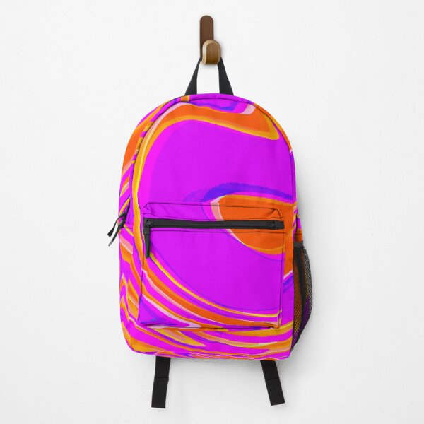 Item preview, Orange and Neon Purple Tones Marble Pattern Design designed and sold by theprintedclub.