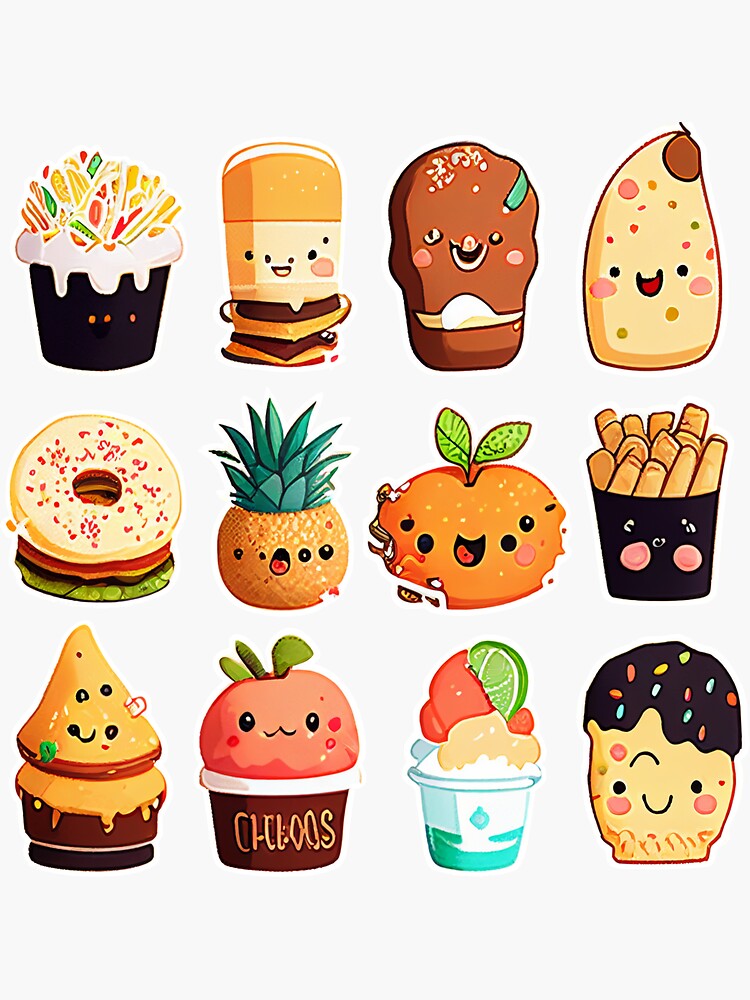 The Cute Food Stickers is a simple and interesting sticker.