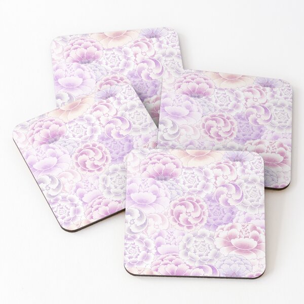 Item preview, Field of peony flowers - light purple type designed and sold by minsillust.