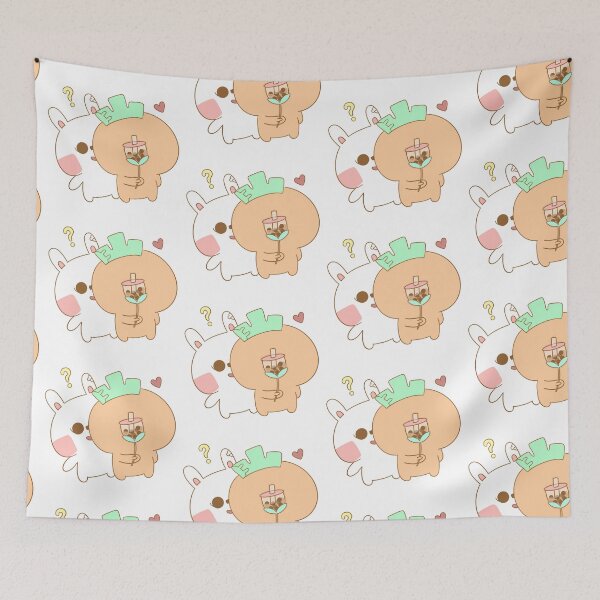 Item preview, Cute Pre Valentine Couple Rabbit Carrot Man by artofpunii designed and sold by ArtOfPunii.