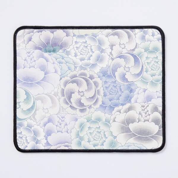 Item preview, Field of peony flowers - blue type designed and sold by minsillust.