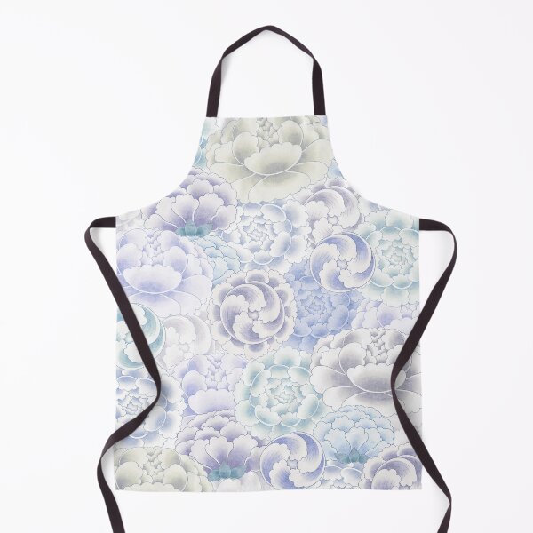 Item preview, Field of peony flowers - blue type designed and sold by minsillust.