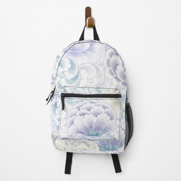 Item preview, Field of peony flowers - blue type designed and sold by minsillust.