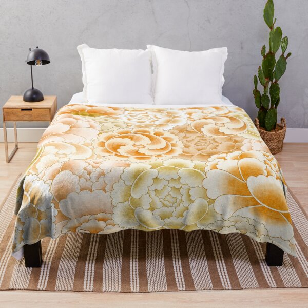 Item preview, Field of peony flowers - Burnt sienna type designed and sold by minsillust.