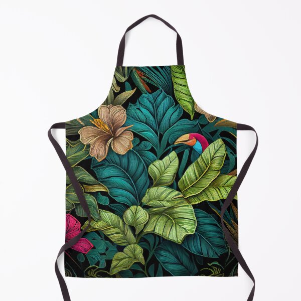 Item preview, Enchanted Mosaic Tropical Pattern Digital Painting designed and sold by CodeAndColors.