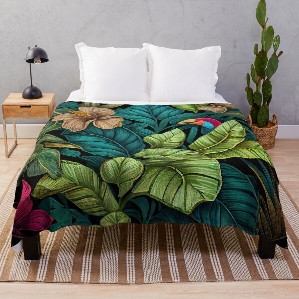 Artikelvorschau, Enchanted Mosaic Tropical Pattern Digital Painting entworfen und verkauft von CodeAndColors.