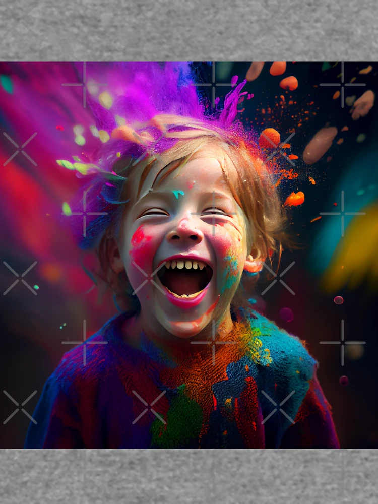 Thumbnail 6 von 6, Leichter Pullover, Colors of Joy Digital Painting designt und verkauft von CodeAndColors.