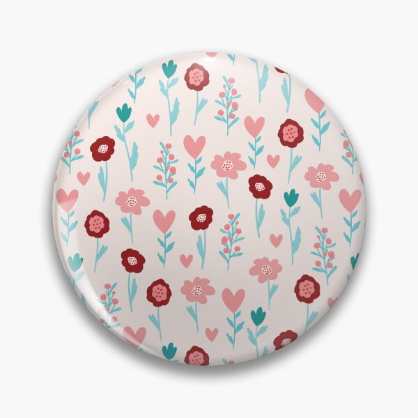 Artikelvorschau, Rosa Boho Blumenmuster entworfen und verkauft von PrettySimple Graphic Design.