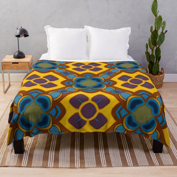 Item preview, Ornamental Blue Yellow Plaid Inspired designed and sold by Juliascutecornr.