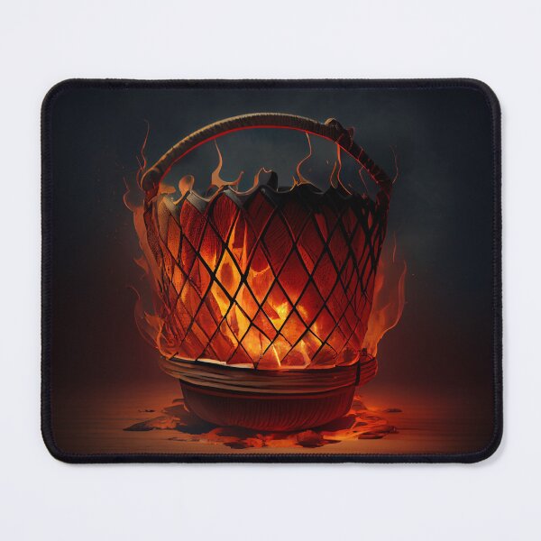 Item preview, BasketLight Fire Digital Painting designed and sold by CodeAndColors.