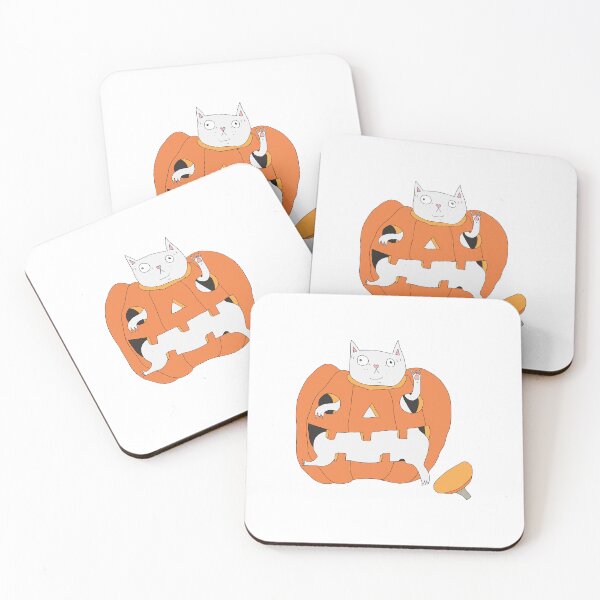 Item preview, Pumpkin trapped cat designed and sold by wearelefties.
