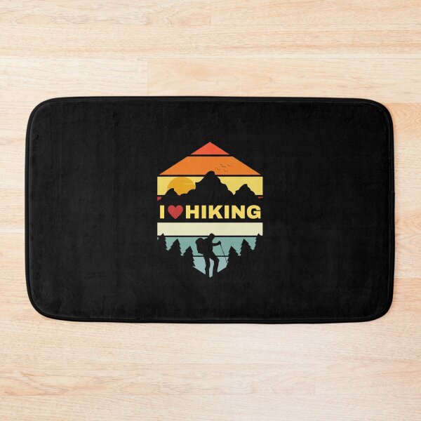 Item preview, I Love Hiking Vintage Retro Mountains Lover Heart Walks designed and sold by hiunlimit.