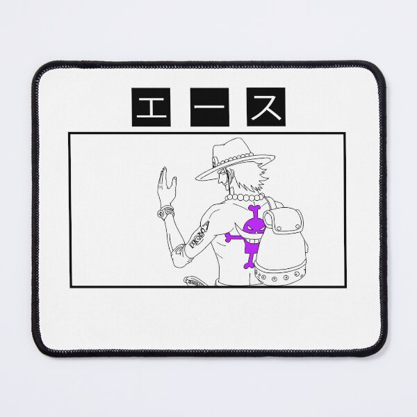 Item preview, Portugas D. Ace Line Art With Ace Written In Japanese designed and sold by Amey Bane.