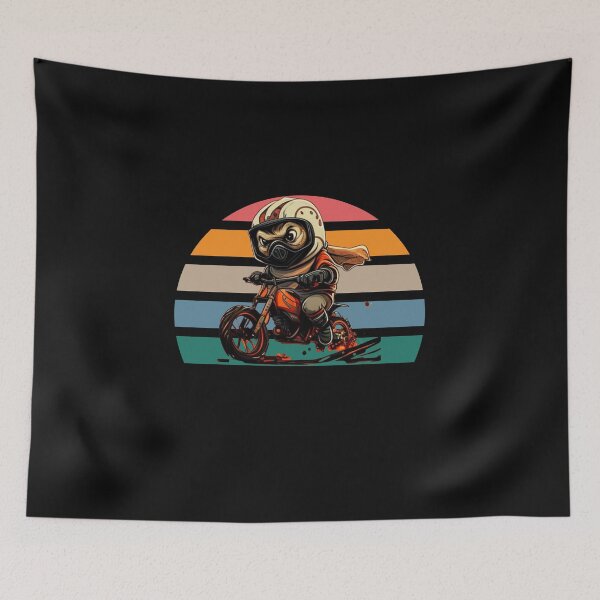 Item preview, Pug Motocross designed and sold by Happydoog.