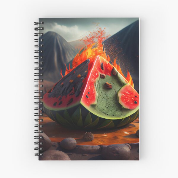 Item preview, Volcanic Watermelon Feast Digital Painting designed and sold by CodeAndColors.