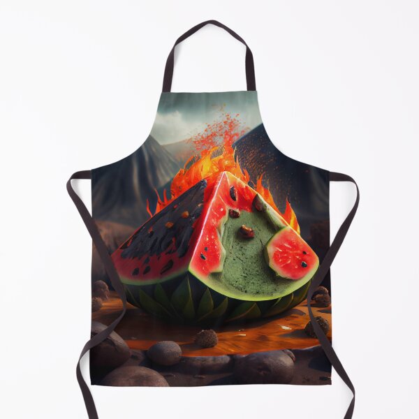 Artikelvorschau, Volcanic Watermelon Feast Digital Painting entworfen und verkauft von CodeAndColors.