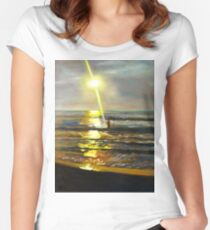 Serenity Sunset Women's Fitted Scoop T-Shirt