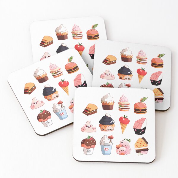 Item preview,  #9 Cute happy food sticker pack designed and sold by KawaiiFoodArt.