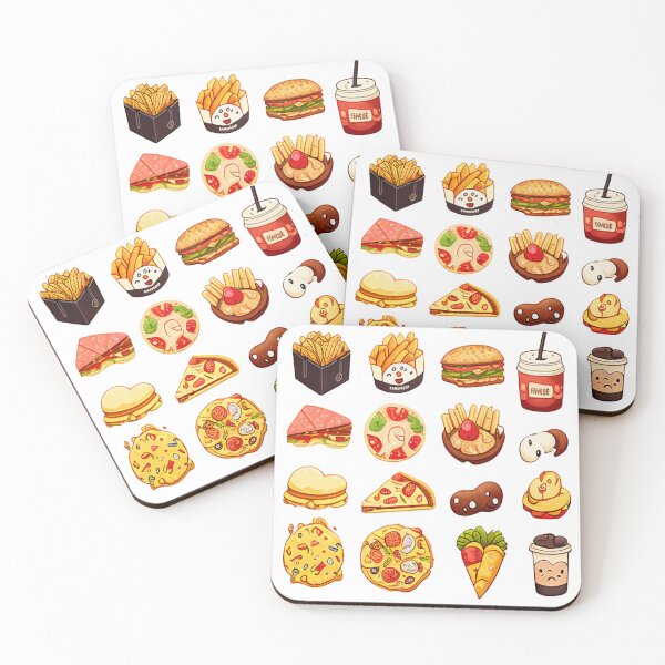 Item preview, #10 Cute happy food sticker pack designed and sold by KawaiiFoodArt.