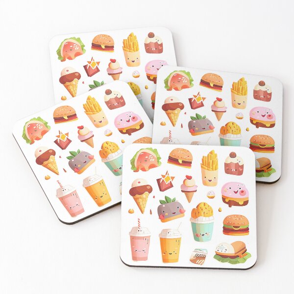 Artikelvorschau, #11 Niedliches Happy-Food-Aufkleberpaket entworfen und verkauft von KawaiiFoodArt.