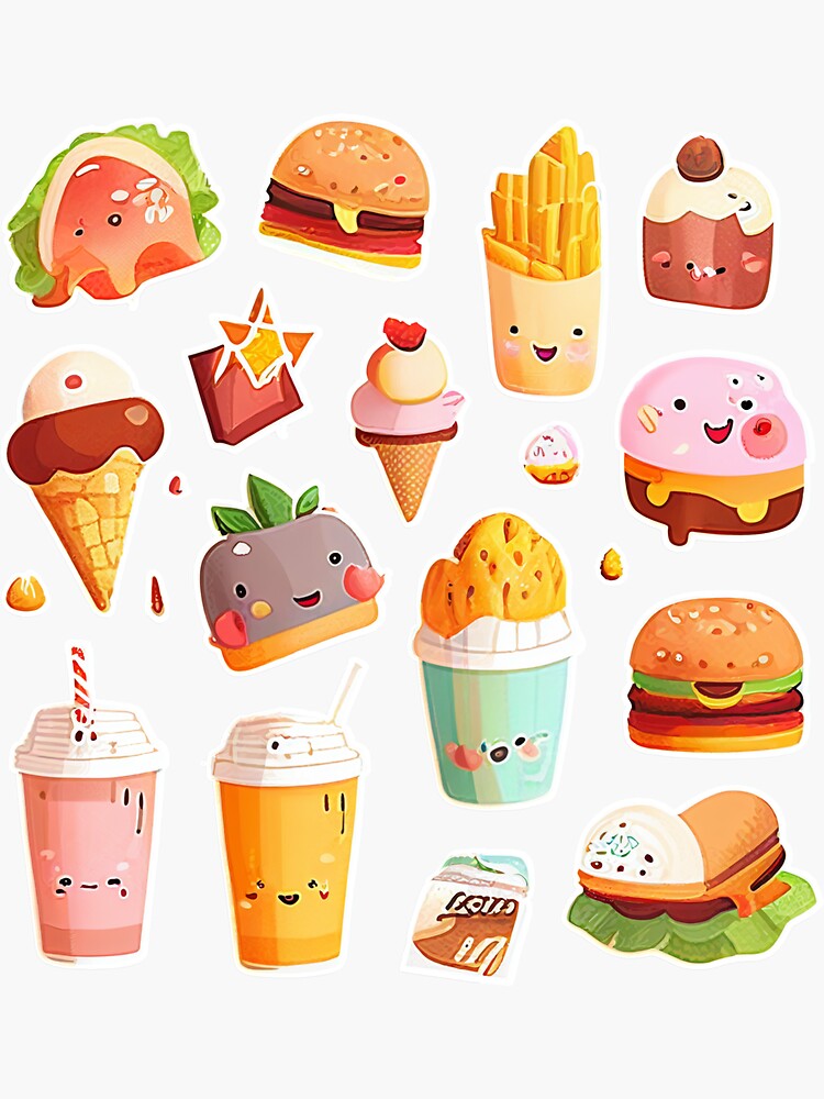 Happy Food Stickers – Crush