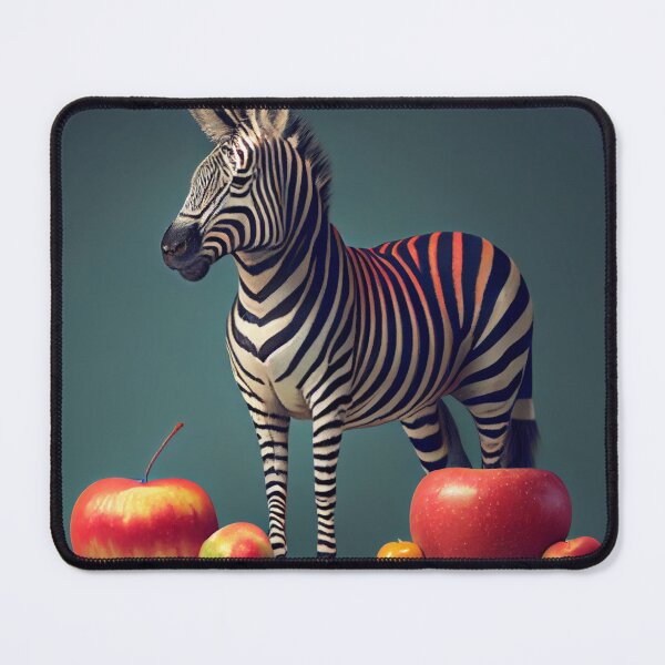 Artikelvorschau, Apples and Zebras and Cats Oh My Digital Painting entworfen und verkauft von CodeAndColors.