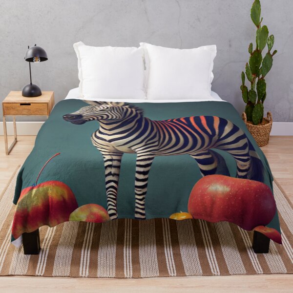Item preview, Apples and Zebras and Cats Oh My Digital Painting designed and sold by CodeAndColors.