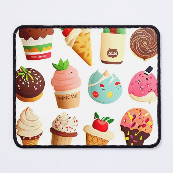 Item preview, #12 Cute happy dessert sticker pack designed and sold by KawaiiFoodArt.