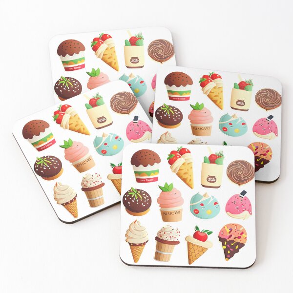Artikelvorschau, #12 Süßes Happy Dessert Sticker Pack entworfen und verkauft von KawaiiFoodArt.