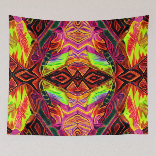 Item preview, Complex Light Psychedellic Grand Pacific Islander Pattern Digital Painting designed and sold by CodeAndColors.