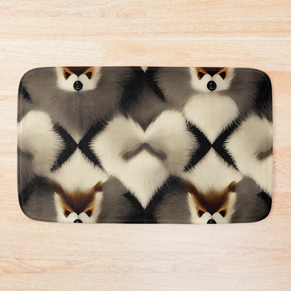 Item preview, Furry Scandinavian Pattern Digital Painting designed and sold by CodeAndColors.