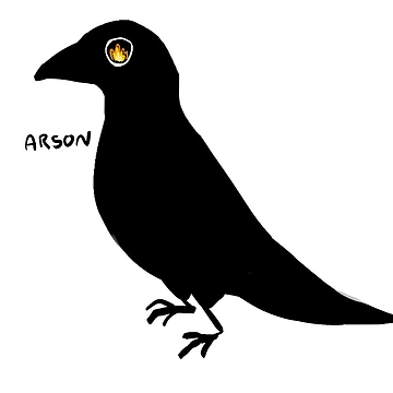 Artwork thumbnail, Arson Crow by Partially-Rye-P