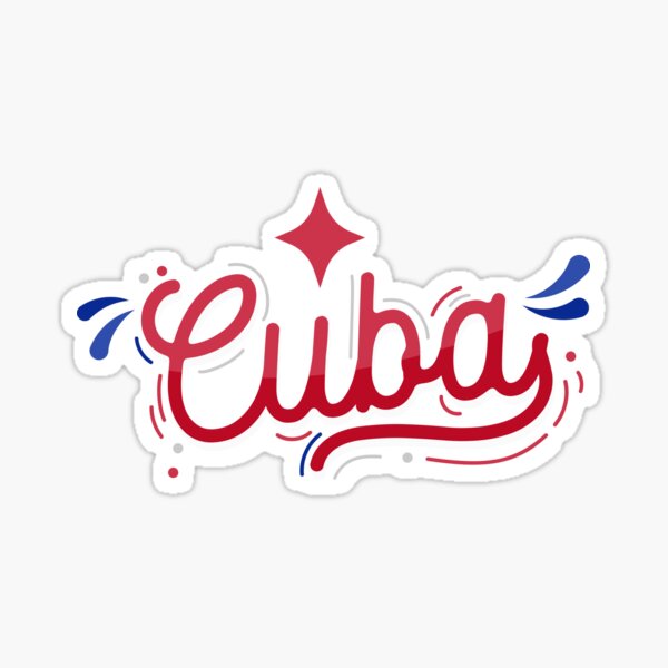 Cuba Football Sticker for Sale by Footballomatic