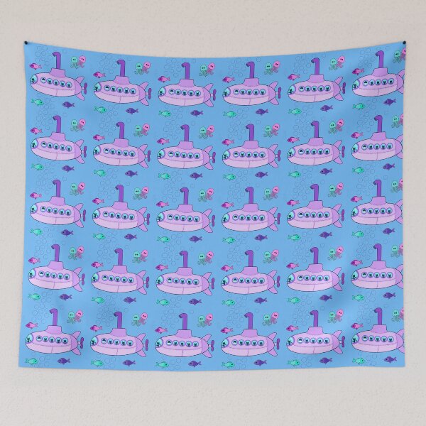 Item preview, Kitty lilac submarine adventure  designed and sold by QuirkyCatz.