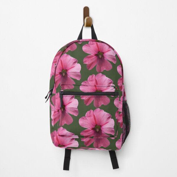Item preview, Pink floral pattern - dark green background designed and sold by DrAgonPhotos.