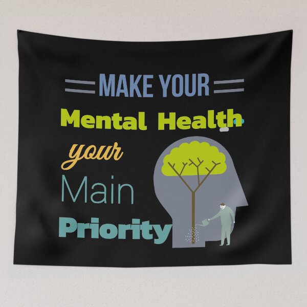 Item preview, Make Your Mental Health Your Main Priority designed and sold by Kimchi-style-.