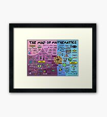 The Map of Mathematics Framed Print