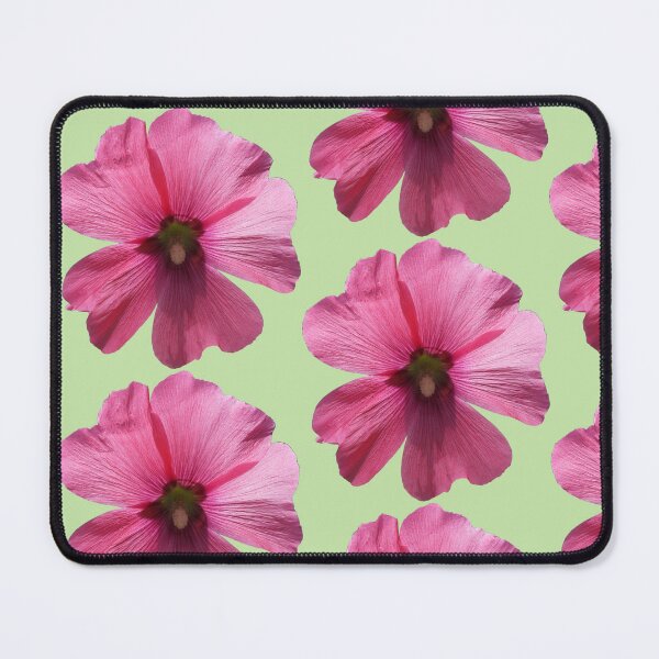 Item preview, Pink floral pattern - light green background designed and sold by DrAgonPhotos.