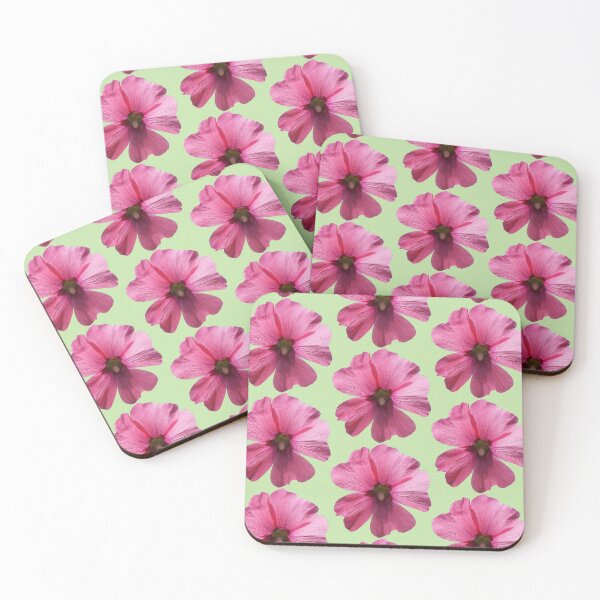 Item preview, Pink floral pattern - light green background designed and sold by DrAgonPhotos.